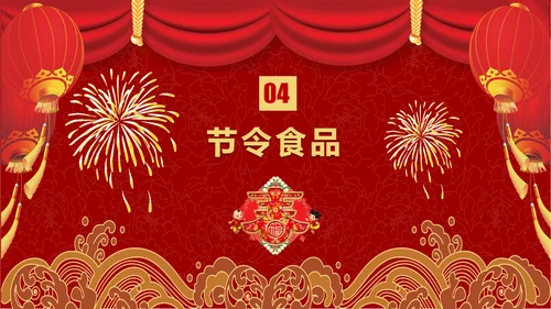 中国传统文化春节习俗PPT模板