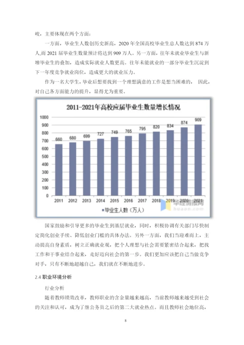 19页10100字材料物理专业职业生涯规划.docx
