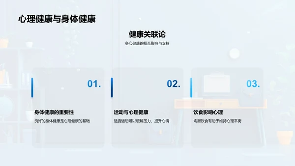 心理健康养成讲座PPT模板