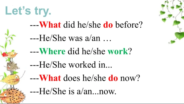 Module1Unit 1 She was a driver before. 询问职业课件 (共35
