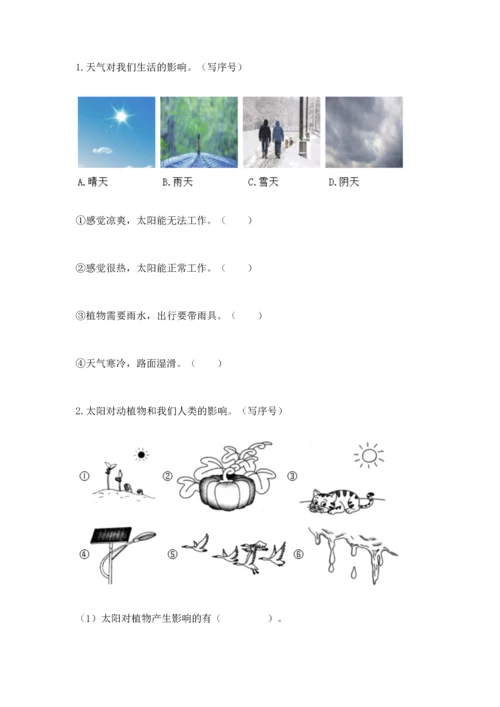 教科版科学二年级上册《期末测试卷》附完整答案【历年真题】.docx