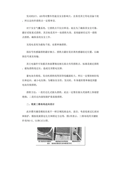 汽车线束设计专项方案及线束用原材料.docx