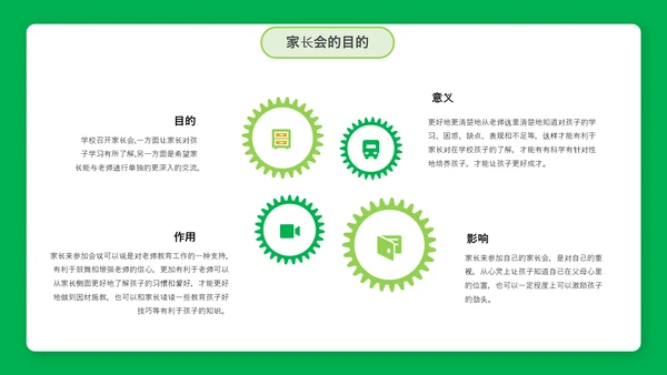 简约风新学期家长会PPT课件模板