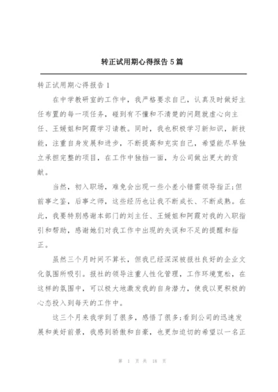 转正试用期心得报告5篇.docx