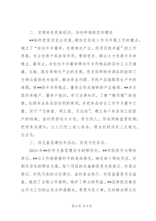 村党支部汇报材料.docx