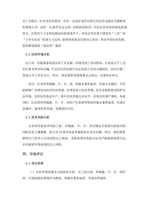 农村生态养殖创业专项计划书.docx