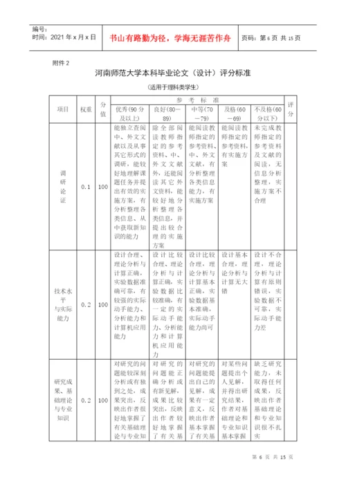 河南师范大学本科毕业论文(设计)工作条例.docx