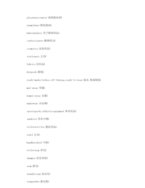 【英语学习方法】实用英语：日常用品英语.docx