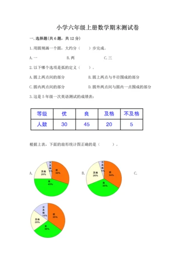 小学六年级上册数学期末测试卷附参考答案【典型题】.docx