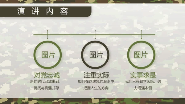迷彩风军队军事工作总结汇报动态PPT