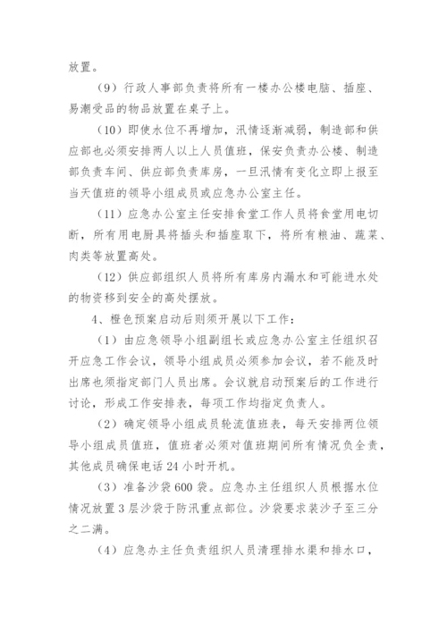 工厂防洪防汛应急预案方案.docx