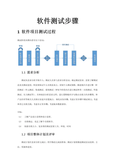 软件测试作业流程.docx