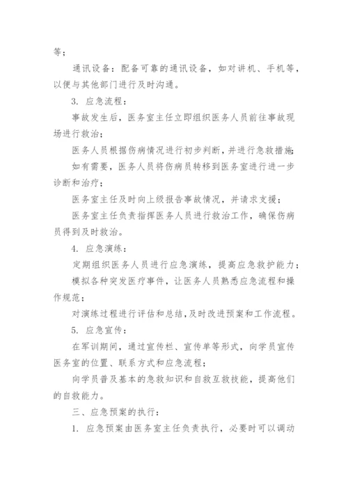 新生军训安全工作应急预案.docx