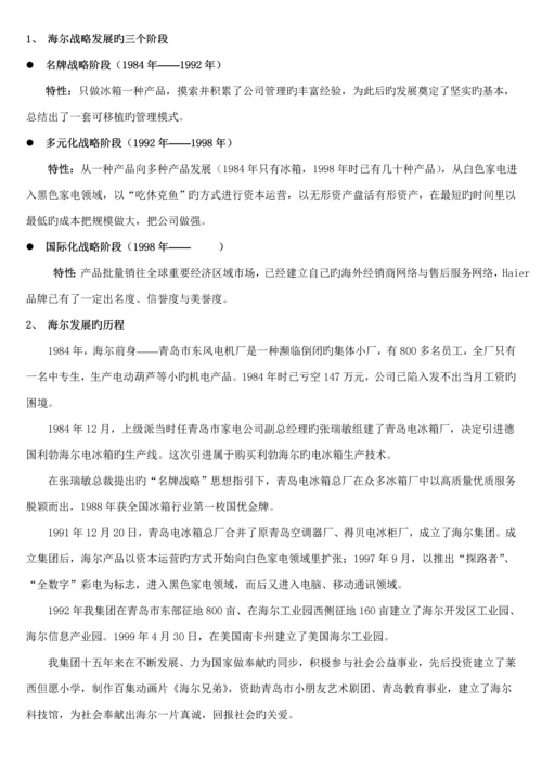 海尔的企业文化管理标准手册.docx