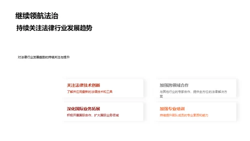 法律业务崭新篇章