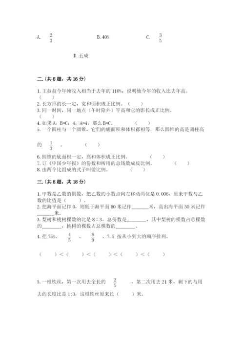 西师大版小升初数学模拟试卷精品（典优）.docx