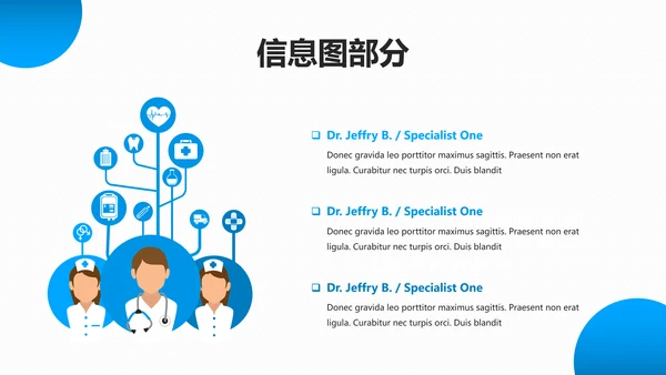 蓝色简洁医学报告医院宣传医疗PPT模板