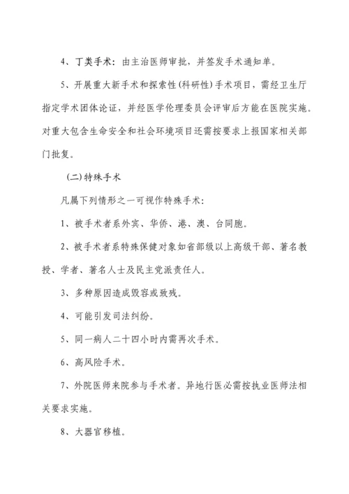 河北省医院手术分级管理标准规范.docx