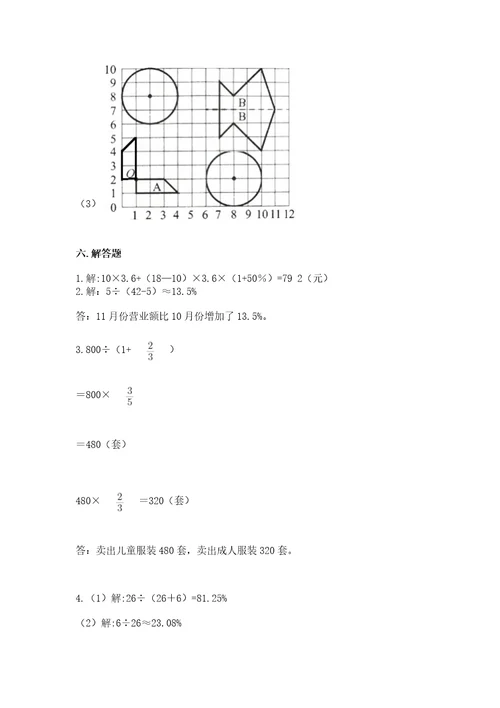 2022六年级上册数学期末考试试卷精品（巩固）