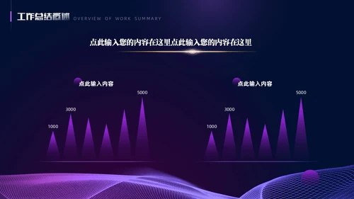 紫色暗调简约风个人工作总结PPT模板