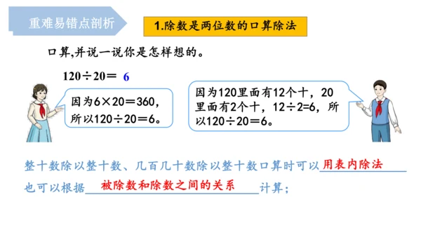 第六单元《除数是两位数的除法》（单元复习课件）四年级数学上册 人教版（共18张PPT）