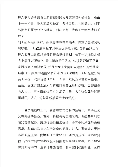 电力公司供电所实习总结