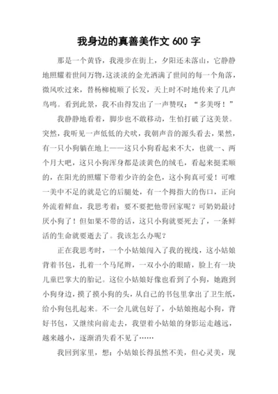 我身边的真善美作文600字.docx