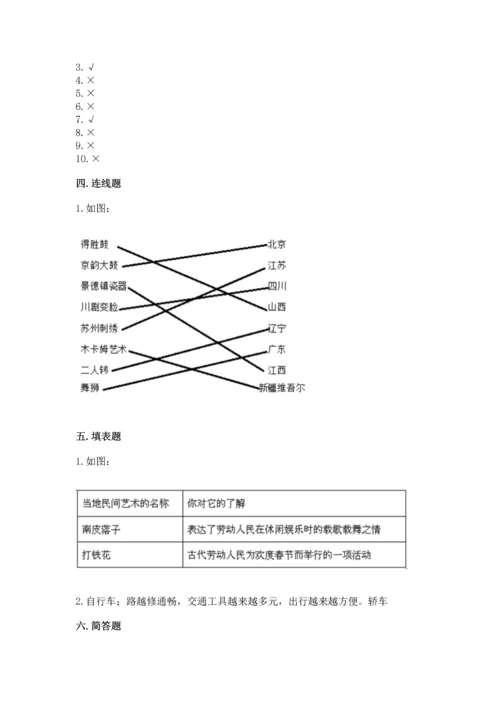 部编版小学四年级下册道德与法治《期末测试卷》及参考答案（精练）.docx