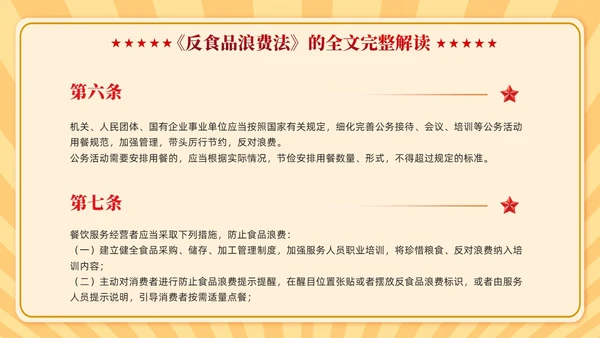 中华人民共和国反食品浪费法学习课件PPT党建