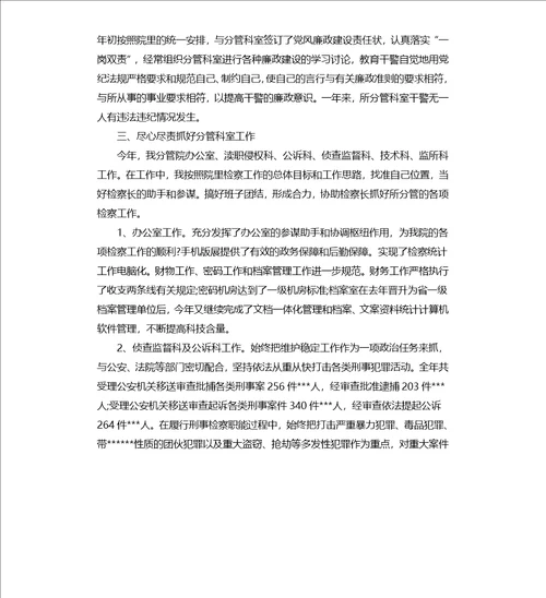 2021检察院个人年终总结