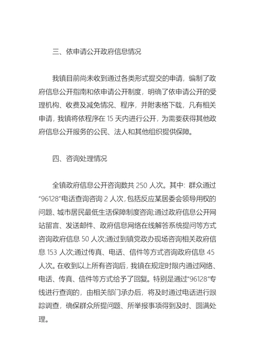 2021乡镇政务公开自查报告范文(1)
