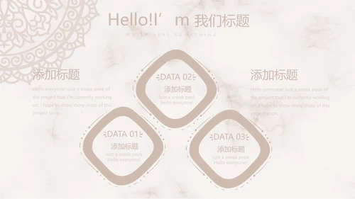 精美复古花纹古典风格工作总结动态PPT模板