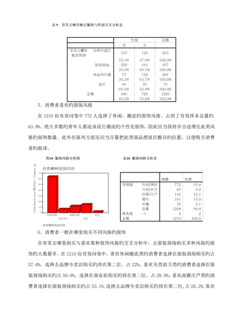 服装商场消费者行为调查汇总报告.docx