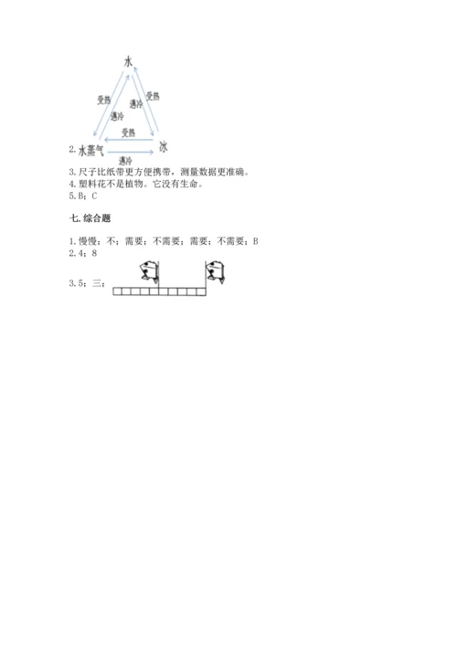教科版一年级上册科学期末测试卷带答案.docx