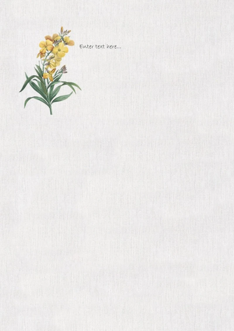 信纸贺卡书签模板