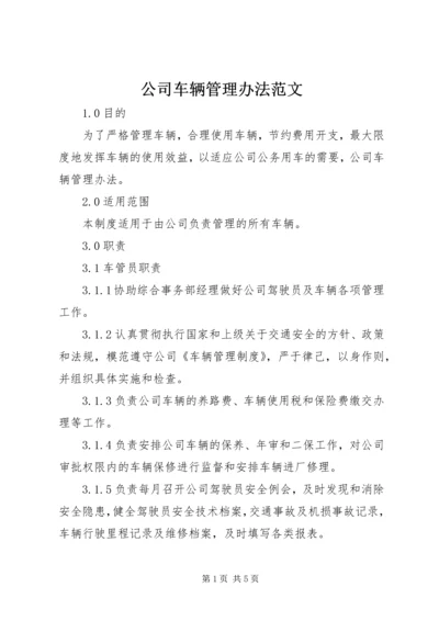 公司车辆管理办法范文.docx