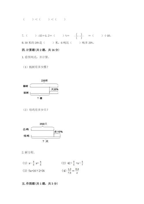 田林县六年级下册数学期末测试卷带答案.docx