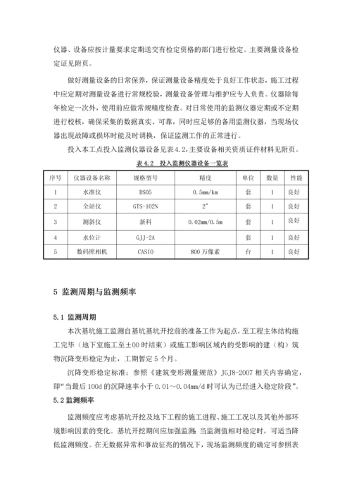 大型商业综合体项目基坑变形监测实施方案.docx