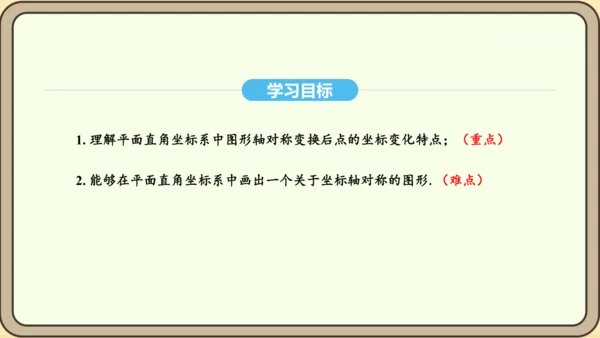 人教版数学八年级上册13.2.2 用坐标表示轴对称课件（共18张PPT）