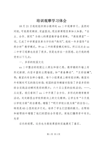 培训观摩学习体会.docx