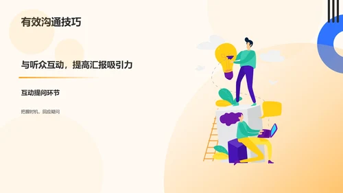 橙色孟菲斯大学生专业课汇报PPT模板
