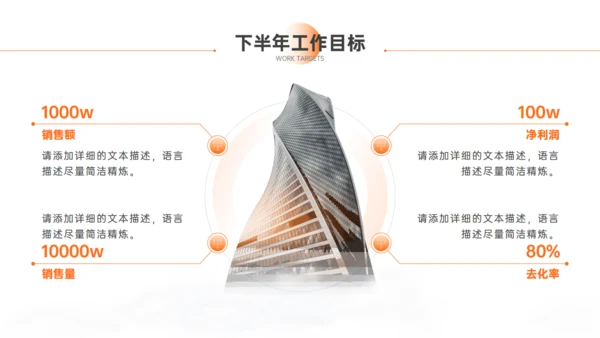 特色建筑商务风年中总结通用PPT模板