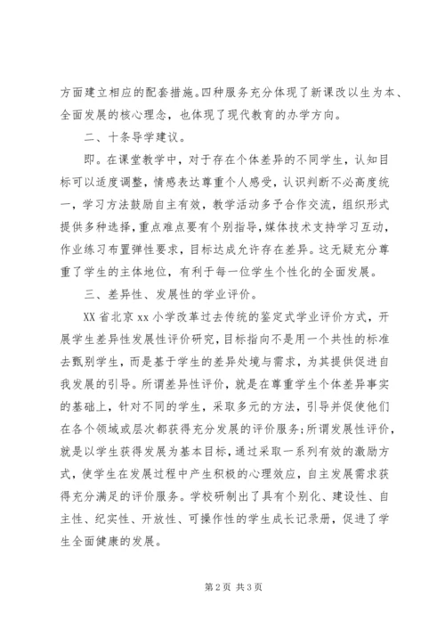 最新小学学习考察工作报告.docx