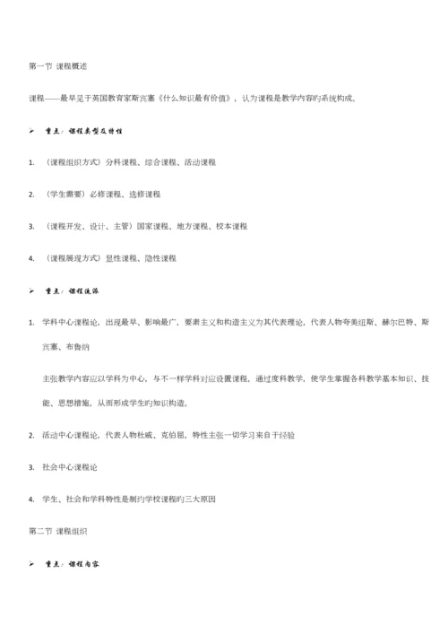 2023年教育知识与能力笔记重点归纳.docx