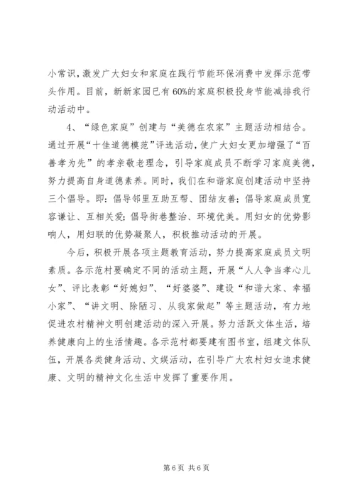妇联对争创三新倡导绿色生活活动的调研思考 (3).docx