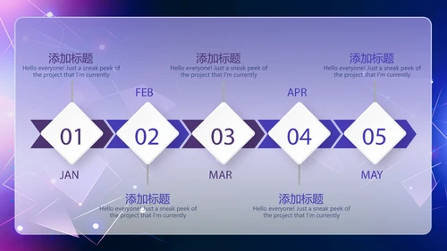 蓝色科技互联网产品发布会动态PPT模板