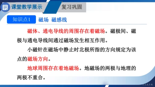 2025年春人教九年级物理全册 第二十章 电与磁 复习和总结（课件）(共19张PPT)