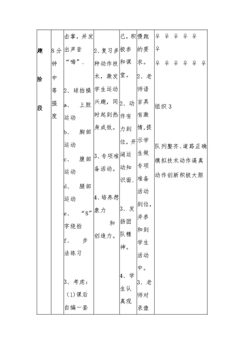 《体育与健康》教学设计方案