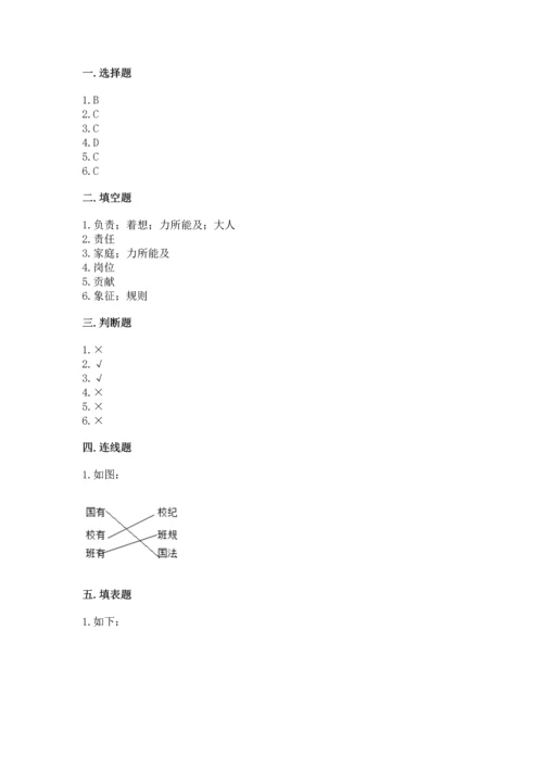 2022部编版道德与法治四年级上册期中测试卷【必刷】.docx