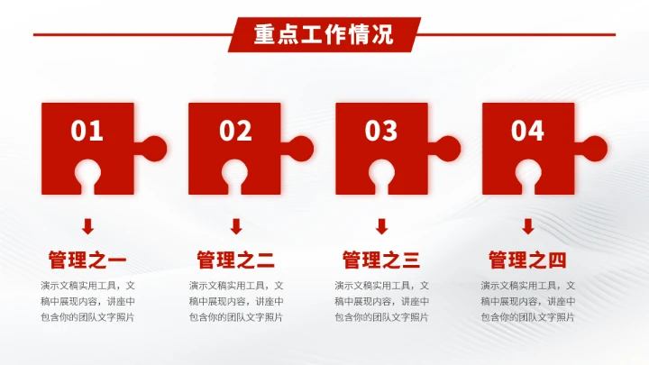 红色高端工作汇报述职PPT模板